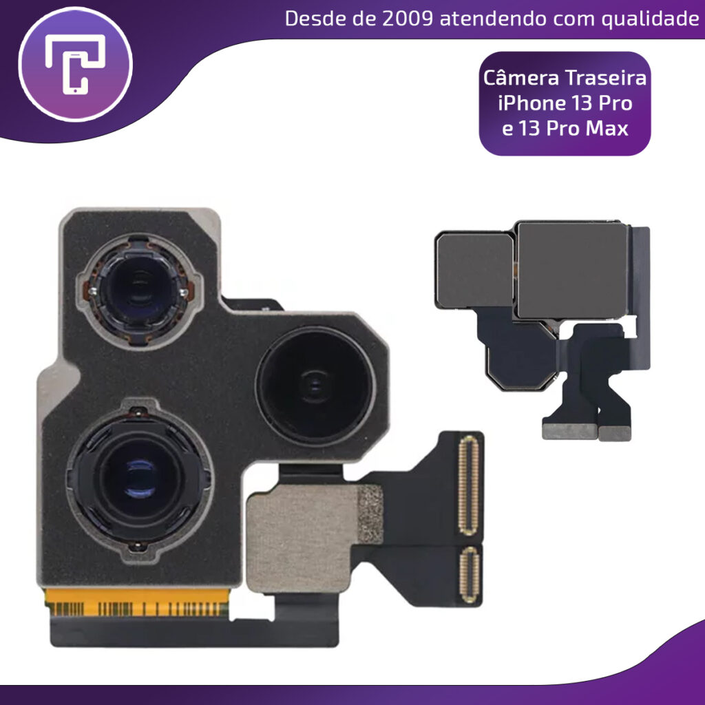 Câmera Traseira iPhone 13 Pro e 13 Pro Max - Terma Cell