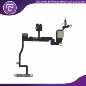 Cabo Flex Flash, Botão Power e Microfone Traseiro Compatível iPhone 11 Pro Max