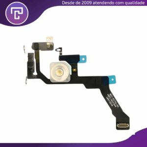 Cabo Flex Flash e Microfone Traseiro Compatível iPhone 14 Pro Max