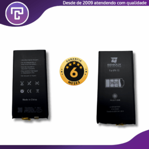 Bateria Compativel iPhone 15 sem Flex Ultimate (6 meses garantia) - Genioux